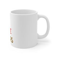 DistinctInk Glossy White Coffee / Tea Mug - I Love Cigars