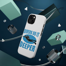 DistinctInk ToughCase for Apple iPhone, Compatible with MagSafe Charging - Divers Do It Deeper