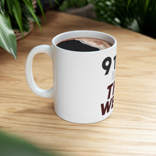 DistinctInk Glossy White Coffee / Tea Mug - 9 to 5 Is For the Weak