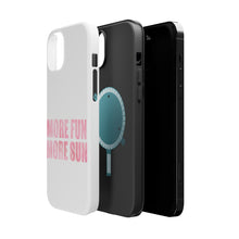 DistinctInk ToughCase for Apple iPhone, Compatible with MagSafe Charging - More Fun More Sun