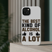 DistinctInk ToughCase for Apple iPhone, Compatible with MagSafe Charging - The Best Kind of Alcohol is A LOT