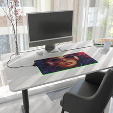 DistinctInk LED Gaming Mouse Pad with Living a Full Life Design for LGBTQ+ Pride