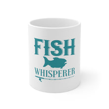 DistinctInk Glossy White Coffee / Tea Mug - Fish Whisperer