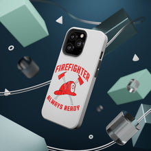 DistinctInk ToughCase for Apple iPhone, Compatible with MagSafe Charging - Firefighter - Always Ready