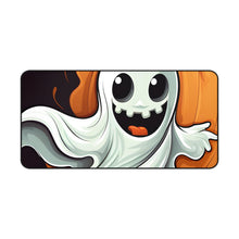 DistinctInk Desk Mat with Silly Specter Sprites Design for Halloween