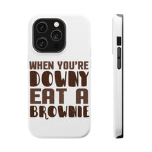 DistinctInk ToughCase for Apple iPhone, Compatible with MagSafe Charging - When You're Downy Eat a Brownie