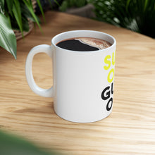 DistinctInk Glossy White Coffee / Tea Mug - Suns Out, Guns Out