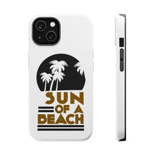 DistinctInk ToughCase for Apple iPhone, Compatible with MagSafe Charging - Sun of a Beach