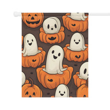 DistinctInk Garden & House Banner / Flag with Haunted Skeleton Pumpkin Patch Design for Halloween