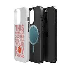 DistinctInk ToughCase for Apple iPhone, Compatible with MagSafe Charging - This Princes Scores More Than Your Boyfriend