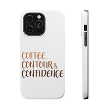 DistinctInk ToughCase for Apple iPhone, Compatible with MagSafe Charging - Coffee Contour & Confidence