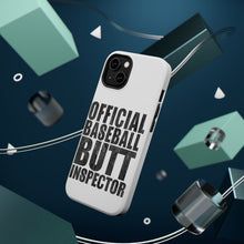 DistinctInk ToughCase for Apple iPhone, Compatible with MagSafe Charging - Official Baseball Butt Inspector