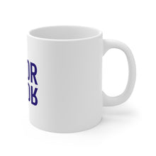 DistinctInk Glossy White Coffee / Tea Mug - Actor (Reflection)
