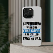 DistinctInk ToughCase for Apple iPhone, Compatible with MagSafe Charging - Superheroes Without Cape are Engineers