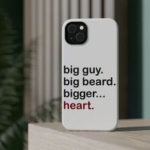 DistinctInk ToughCase for Apple iPhone, Compatible with MagSafe Charging - Big Guy. Big Beard. Bigger… Heart.