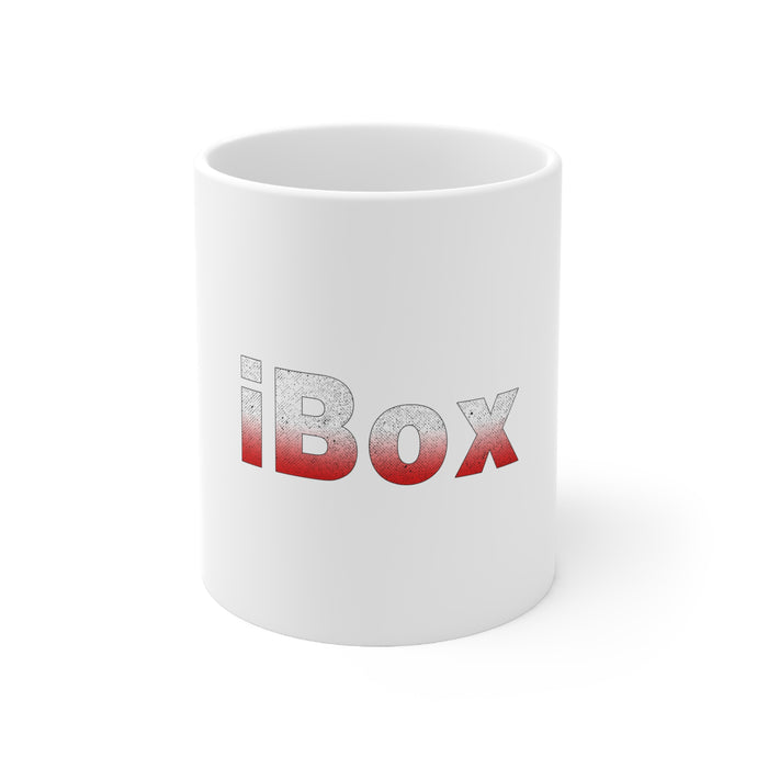 DistinctInk Glossy White Coffee / Tea Mug - iBox Boxing