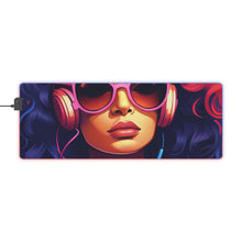 DistinctInk LED Gaming Mouse Pad with Living a Full Life Design for LGBTQ+ Pride