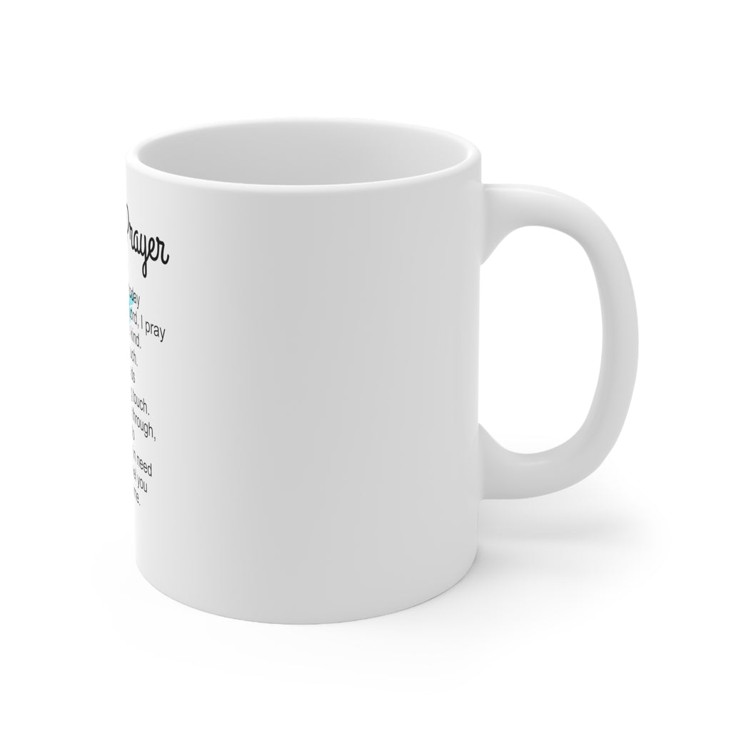 Glossy White Coffee / Tea Mug - A Nurse's Prayer, view 3