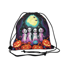 DistinctInk Drawstring Bag Backpack with Exploring the Unknown Design for Halloween  LGBTQ+ Pride