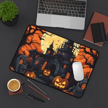 DistinctInk Desk Mat with Darkness Falls on Halloween Design for Halloween