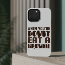 DistinctInk ToughCase for Apple iPhone, Compatible with MagSafe Charging - When You're Downy Eat a Brownie