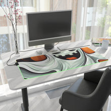 DistinctInk LED Gaming Mouse Pad with Silly Specter Sprites Design for Halloween