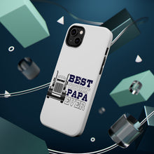 DistinctInk ToughCase for Apple iPhone, Compatible with MagSafe Charging - Best Truckin' Papa Ever