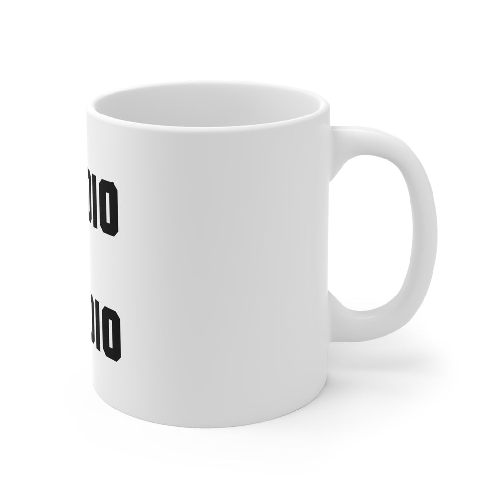 Glossy White Coffee / Tea Mug - Cardio is Hardio, view 3