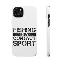 DistinctInk ToughCase for Apple iPhone, Compatible with MagSafe Charging - Fishing is a Contact Sport