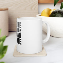 DistinctInk Glossy White Coffee / Tea Mug - I Am The Only Player Who Can Beat Me Tennis