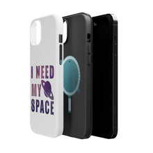 DistinctInk ToughCase for Apple iPhone, Compatible with MagSafe Charging - I Need My Space - Astronomy