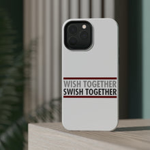 DistinctInk ToughCase for Apple iPhone, Compatible with MagSafe Charging - Wish Together Swish Together Basketball