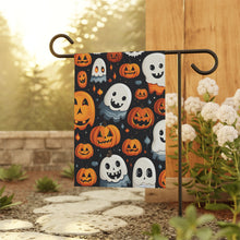 DistinctInk Garden & House Banner Flag with Spooky Halloween Night Design for Halloween