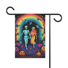 DistinctInk Garden & House Banner Flag with The Enduring Beauty of Writing Design for Halloween  LGBTQ+ Pride