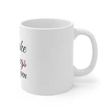 DistinctInk Glossy White Coffee / Tea Mug - Make Things Happen
