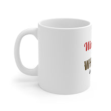 DistinctInk Glossy White Coffee / Tea Mug - Wine is Fine But Whiskey is Quicker