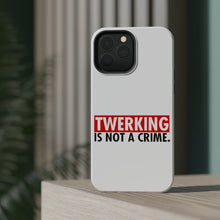 DistinctInk ToughCase for Apple iPhone, Compatible with MagSafe Charging - Twerking is Not a Crime
