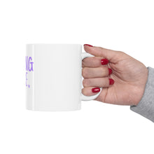 DistinctInk Glossy White Coffee / Tea Mug - Boxing Babe