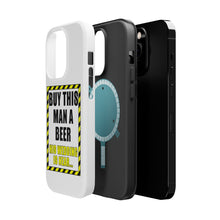 DistinctInk ToughCase for Apple iPhone, Compatible with MagSafe Charging - Buy This Man a Beer His Wedding is Near