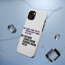 DistinctInk ToughCase for Apple iPhone, Compatible with MagSafe Charging - Whisper Dirty Things In My Ear Marriage