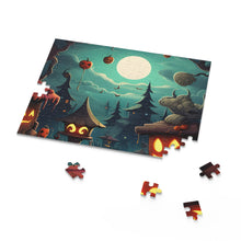 DistinctInk Jigsaw Puzzle with Trick or Treat Fun Design for Halloween