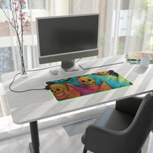 DistinctInk LED Gaming Mouse Pad with The Joy of Connecting Design for Halloween  LGBTQ+ Pride