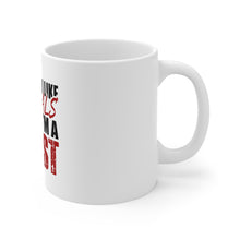 DistinctInk Glossy White Coffee / Tea Mug - I Hope You Like Animals Cause I'm A Beast