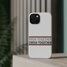 DistinctInk ToughCase for Apple iPhone, Compatible with MagSafe Charging - Wish Together Swish Together Basketball