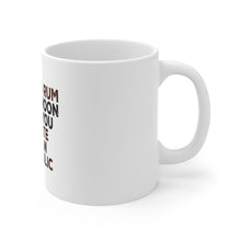 DistinctInk Glossy White Coffee / Tea Mug - Drinking Rum Before Noon Makes You A Pirate