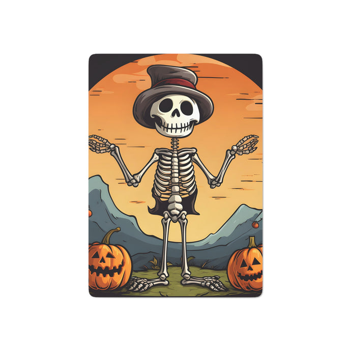 DistinctInk Playing / Poker Cards with Skelefun Halloween Design for Halloween