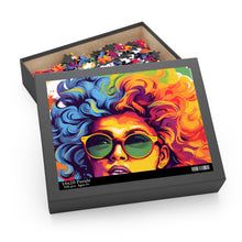 DistinctInk Jigsaw Puzzle with A World of Words Design for LGBTQ+ Pride