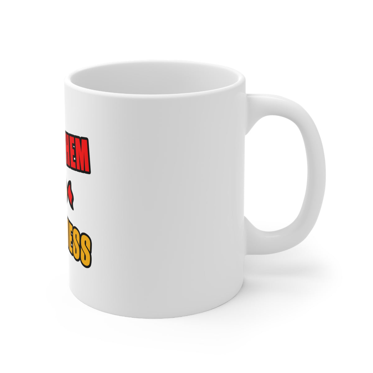 Glossy White Coffee / Tea Mug - I Slay Them With Sweetness, view 3