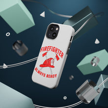DistinctInk ToughCase for Apple iPhone, Compatible with MagSafe Charging - Firefighter - Always Ready