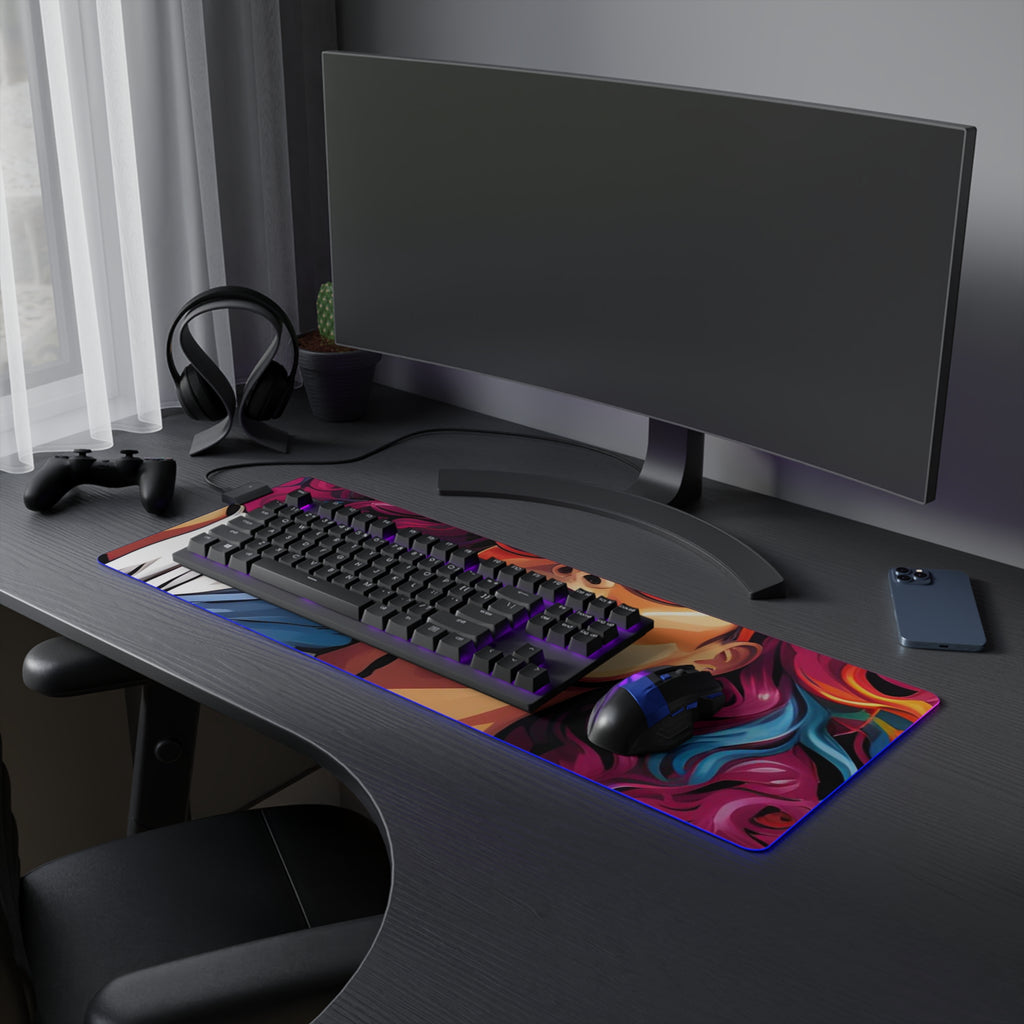 LED Gaming Mouse Pad with Leading a New Path Design for LGBTQ+ Pride, view 21